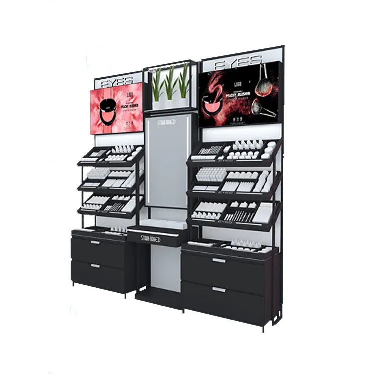 Wholesale display racks for shops Single-sided skincare display ...