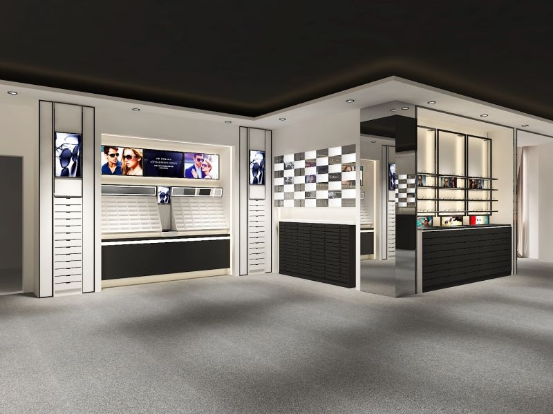 Optical Display Shop Furnitures Eyeglass Display Counter Store Fixture Design