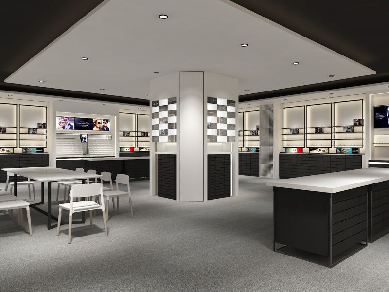 Optical Display Shop Furnitures Eyeglass Display Counter Store Fixture Design