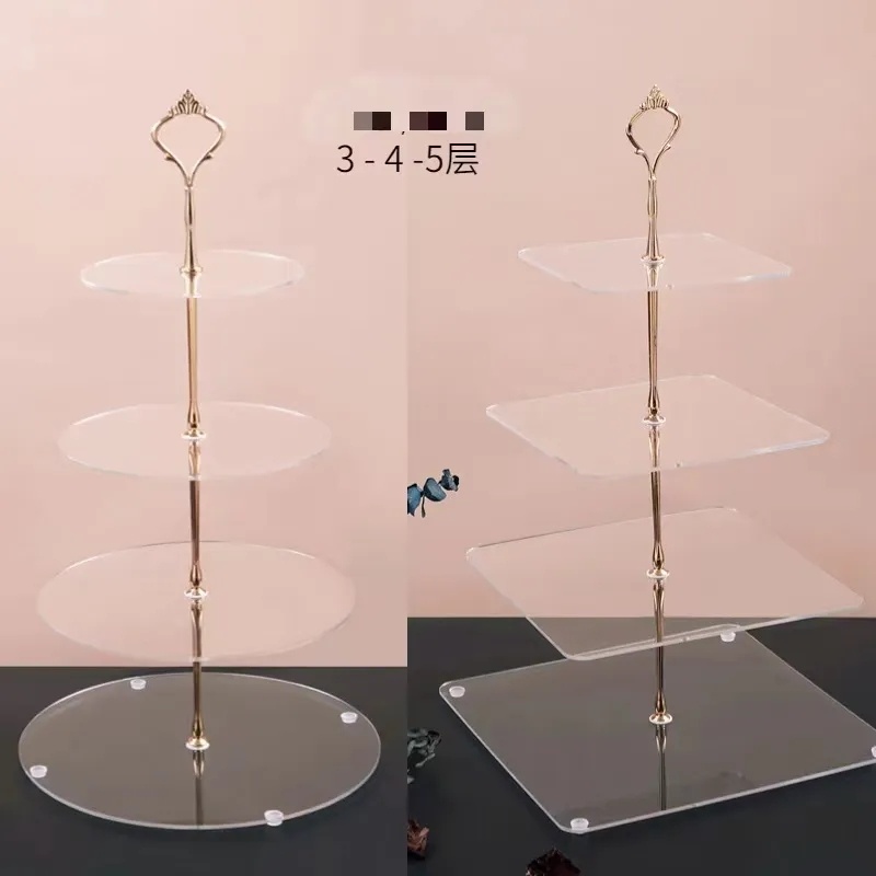 Custom Metal Round Table Displays Wedding Catering Display Platter Cake ...