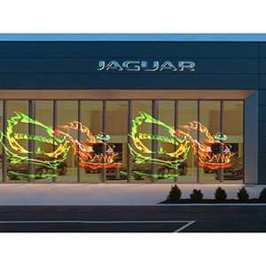 Led Screen Retail Store External Entrance Flexible Exterior Transparent LED Screen for Retail Stores Digital ...