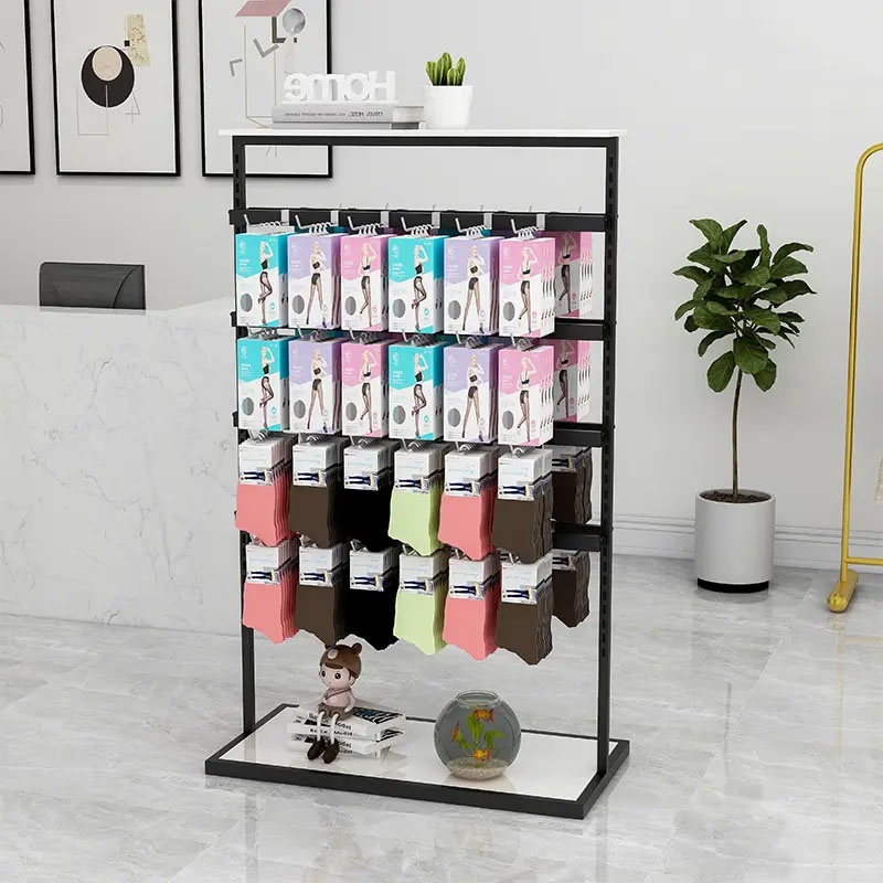 adjustable gold stand mobile accessories sock underwear display racks ...