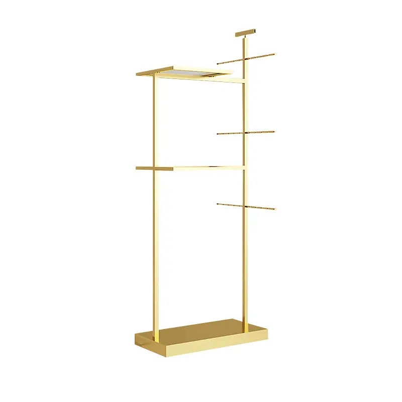 Metal Underwear Racks, Freestanding Clothing Store Boutiques Retail Lingerie  Display Stand, Double Sided Metal Storage Shelves for Bra/Swimsuit/Sock  (Color : Gold) : : Home