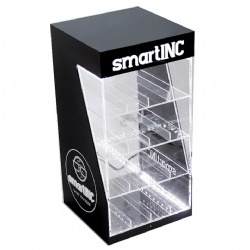 uto Feed Products Spring Loaded Counter Shelf Cigarette Pusher Acrylic Display Stands For Smoke Shop