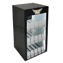 Acrylic Smoking Shop Cigarette Display Stand Rack With Booster Atomizer Cigarette Display Cabinet