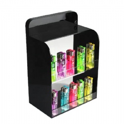 Smokeless Tobacco Shelf Cigarette Drawer Lighter Display Stands Acrylic Counter For A Store Smoke Shop Showcase