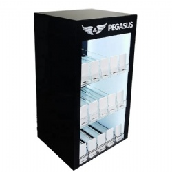 Retail Counter Automatic Push Acrylic Cigarette Tobacco Display Cabinet Stand with Led