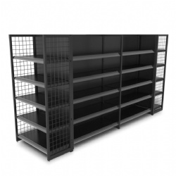 Durable grocery store retail display stand racks gondola shelving supermarket shelf