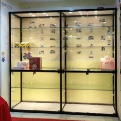 Boutique Glass Counter Glass Cabinet Showcase