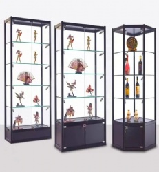 Metal And Glass Counter Glass Cabinet Showcase