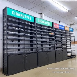 American Convenience Store Tobacco Cigarette Shelves Tobacco Fixtures