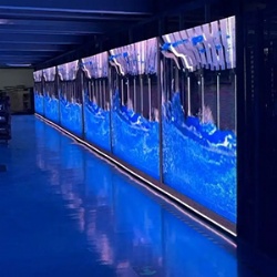 Led Grid Screen Window Transparent Advertising Translucent Led Grid Screen Display See through Led display