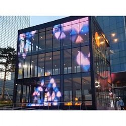 High Brightness Transparent Led Screen Display Clear Glass Window Led Transparent Video Wall Flexible Panel Led Screen