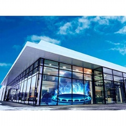 Flexible Exterior Transparent LED Screen for Retail Stores Digital Signage and Displays