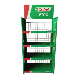 View larger image Add to Compare  Share Custom Retail Store Car Parts Castrol Engine Oil Display Rack Promotional Products Metal Display Stand