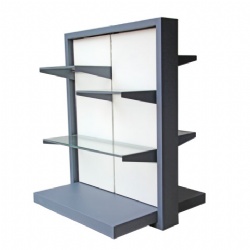 Heavy Duty Supermarket Gondola Display Shelf Tool Accessories Daily Necessities Metal Glass Display Stand Rack