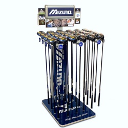 Custom Sports Equipment Baseball Golf Clubs Metal Display Rack Store Garage Fishing Rods Billiard Cue Storage Rack