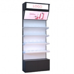 Beauty Shop LED Light Box Cosmetics Skin Care Product Display Showcase Makeup Brush Tools Display Shelf Cabinet