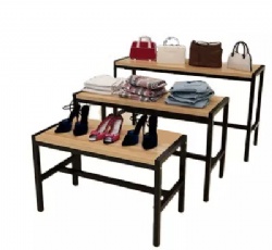 Wholesale Clothing Shop Women's Tote Bags Display Table Clothing Shoes Combined Counter Display